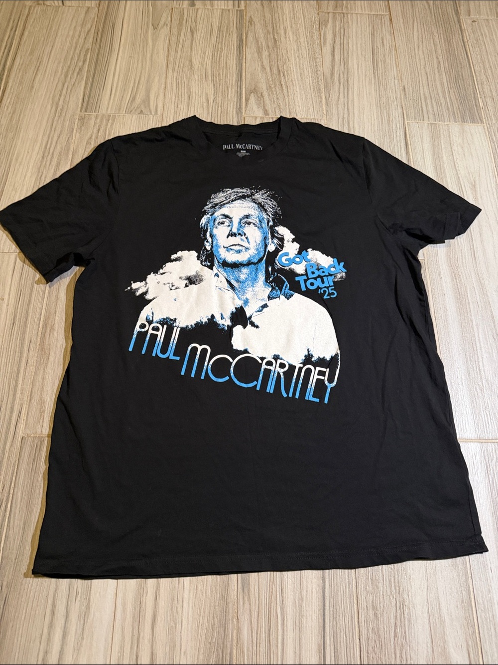 Paul McCartney Men's Black 'Got Back Tour '25' Graphic Tee